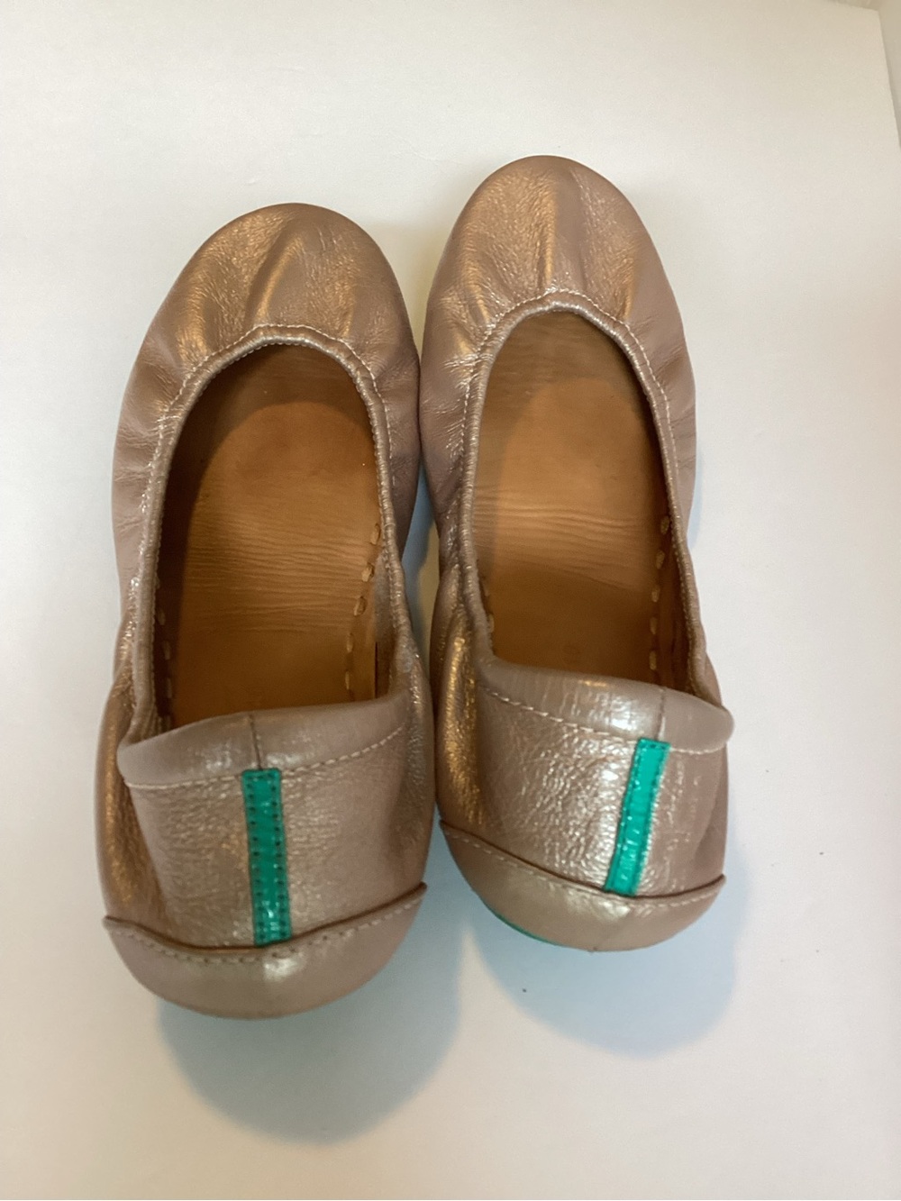 Tieks Rose Gold Glam Leather Ballet Flats Womens Size 10 - Picture 12 of 13